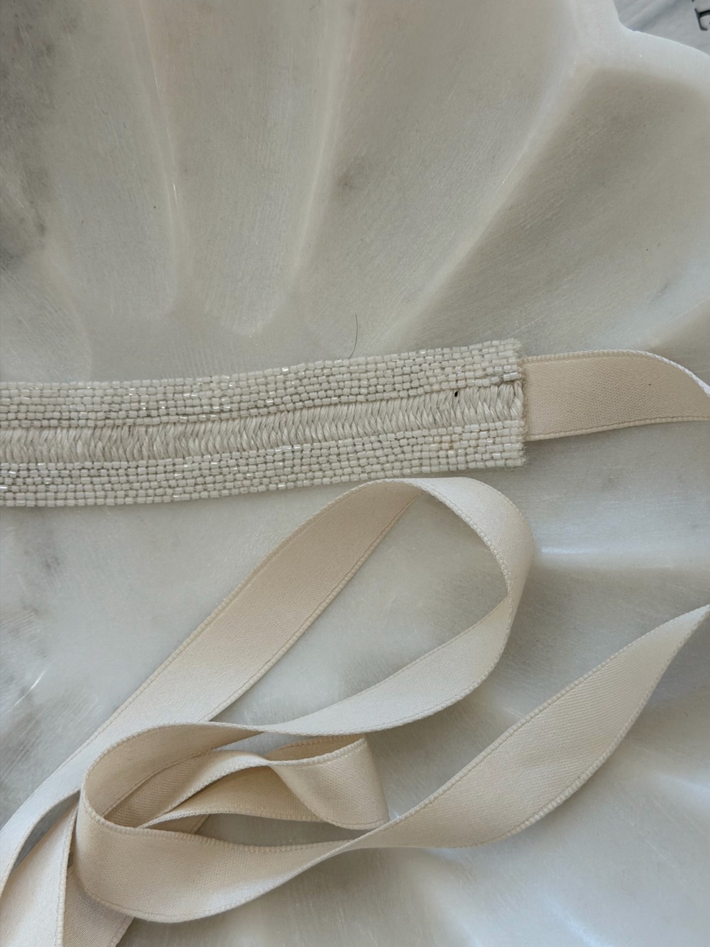 A.B. Ellie Beaded Bridal Sash